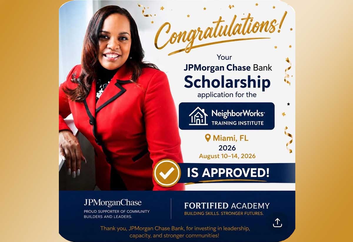 You are currently viewing Fortified Academy Founder Monica Gilbert Awarded Scholarship to Attend NeighborWorks America Training Institute in Miami